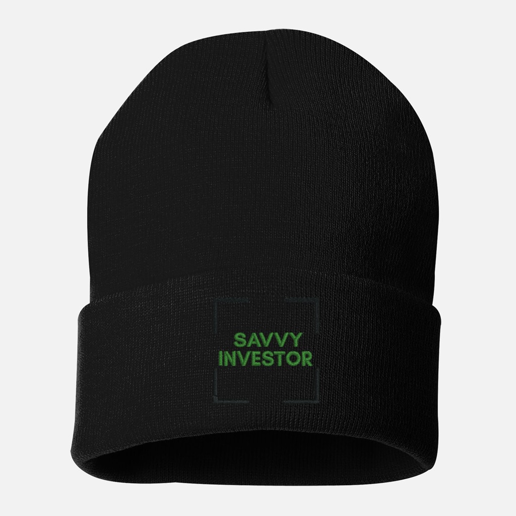 Savvy Investor Cuffed Beanie - Image 2